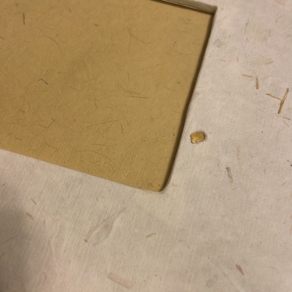 Handmade paper with golden straw photo/scrap book album - Picture 4 of 4